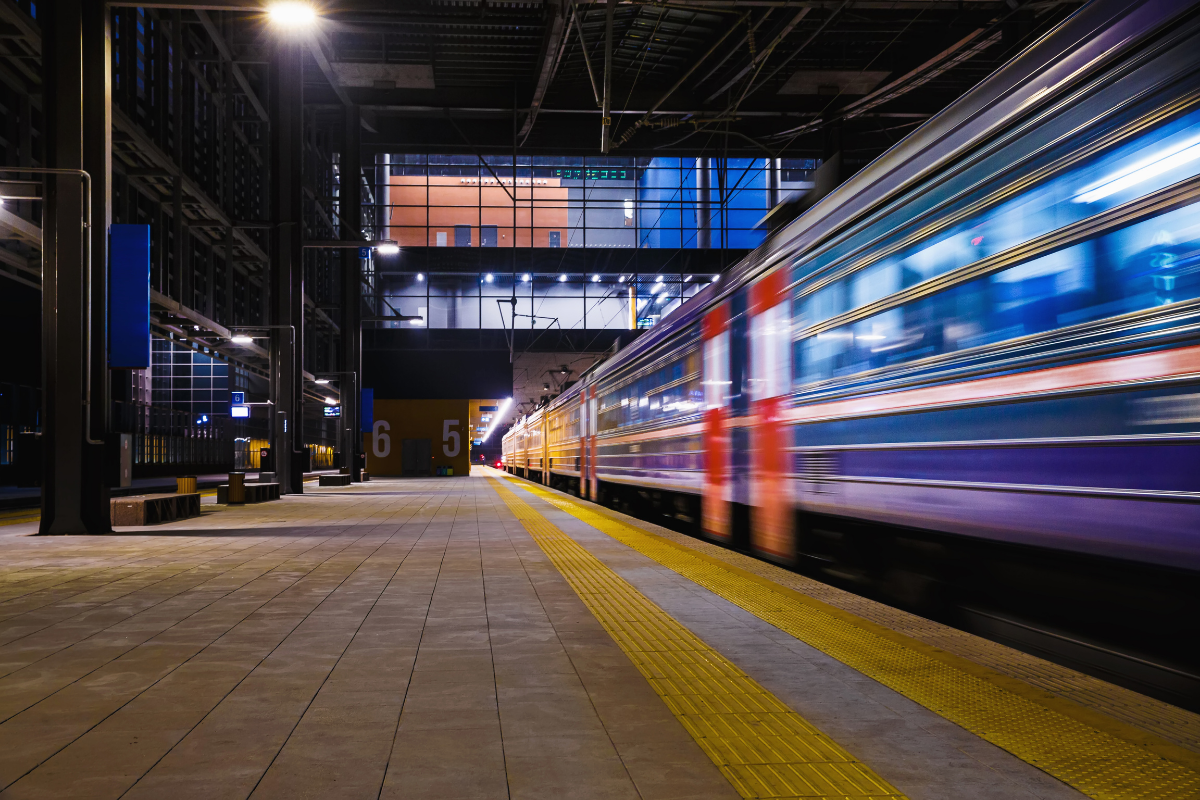Leeds Railway Station.